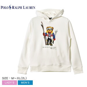 ポロ ラルフローレン パーカー ポロべア POLO RALPH LAUREN スキーベア グラフィック フーディー メンズ レディース スウェット トレーナー ホワイト 白 アイボリー ベージュ キナリ SKI BEAR GRAPHIC HOODIE 323883624 トップス 裏起毛 長袖 ブランド ゆったり