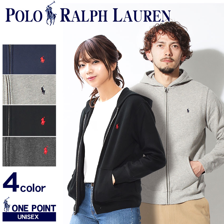 【200円引きクーポン★対象】POLO RALPH LAUREN ポロ ラルフローレン パーカー フルジップ フーディー 長袖 323 51547626 001 002 003 004 FULL ZIP HOOD メンズ レディースボーイズ スウェット トップス ウェア ワンポイント ブラック グレー ネイビー