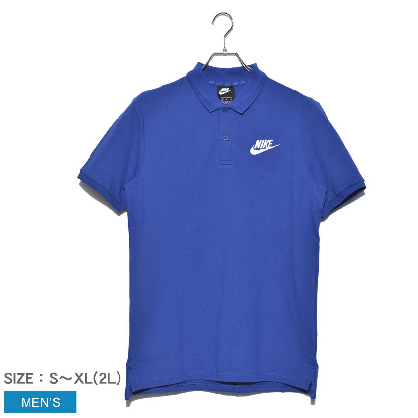 【メール便可】 NIKE ナイキ ポロシャツ ブルー NSW POLO PQ MATCHUP 909746 メンズ トップス ロゴ カジュアル シンプル 運動 スポーツ スポーティー クラシカル ボタン ブランド ウェア ベーシック ストリート ゴルフ