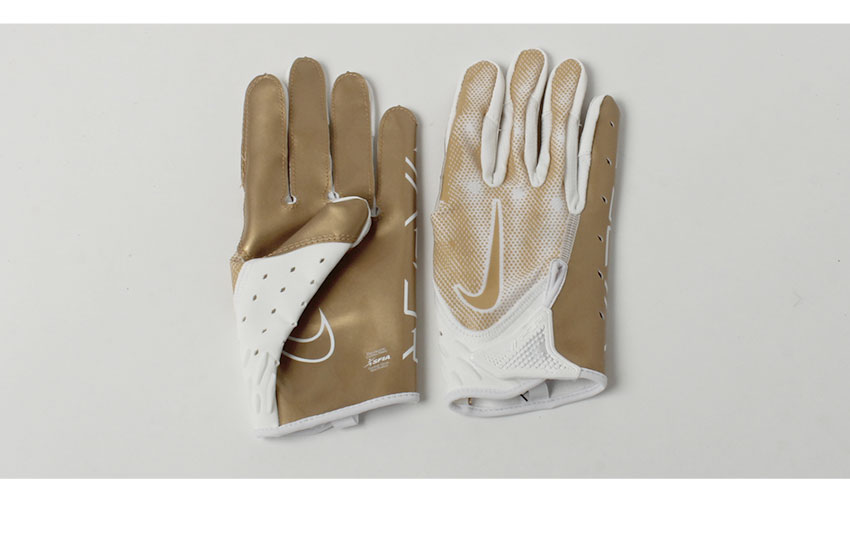 【ゆうパケット配送】 ナイキ NIKE ヴェイパー ジェット 7 フットボール グローブ VAPOR JET 7 FOOTBALL GLOVES N.100.7029 メンズ レディース ホワイト 白 ゴールド 春 夏 秋 冬 S M L XL 手袋 アメフト アメリカンフットボール トレーニング ブランド ロゴ 試合 ZSPO 2