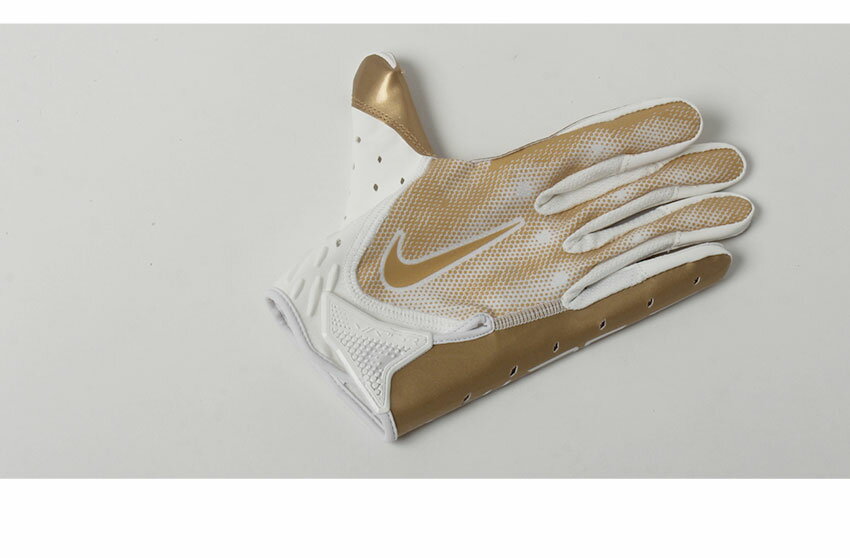 【ゆうパケット配送】 ナイキ NIKE ヴェイパー ジェット 7 フットボール グローブ VAPOR JET 7 FOOTBALL GLOVES N.100.7029 メンズ レディース ホワイト 白 ゴールド 春 夏 秋 冬 S M L XL 手袋 アメフト アメリカンフットボール トレーニング ブランド ロゴ 試合 ZSPO 3