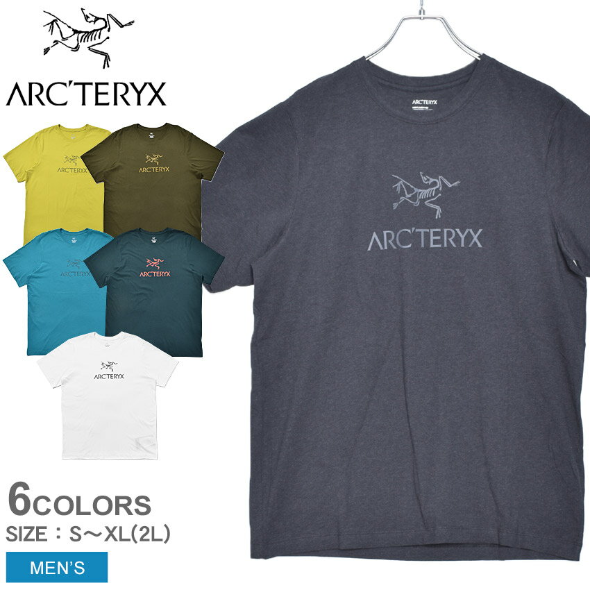 【全品対象★50円引きクーポン】【メール便可】 ARC’TERYX アークテリクス 半袖Tシャツ アークワード Tシャツ ARC WORD T-SHIRT 24013 メンズ スポーツ ウェア トップス ブランド シンプル カジュアル プリント ロゴ クルーネック 黒 白