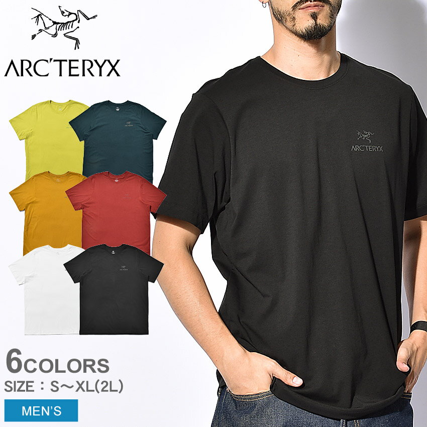 【全品対象★50円引きクーポン】【メール便可】 ARC’TERYX アークテリクス 半袖Tシャツ エンブレム Tシャツ EMBLEM T-SHIRT 24026 メンズ スポーツ ウェア トップス ブランド シンプル カジュアル プリント ロゴ クルーネック 黒 白