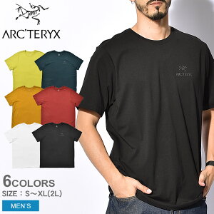 【全品対象★100円引きクーポン】【メール便可】 ARC’TERYX アークテリクス 半袖Tシャツ エンブレム Tシャツ EMBLEM T-SHIRT 24026 メンズ スポーツ ウェア トップス ブランド シンプル カジュアル プリント ロゴ クルーネック 黒 白