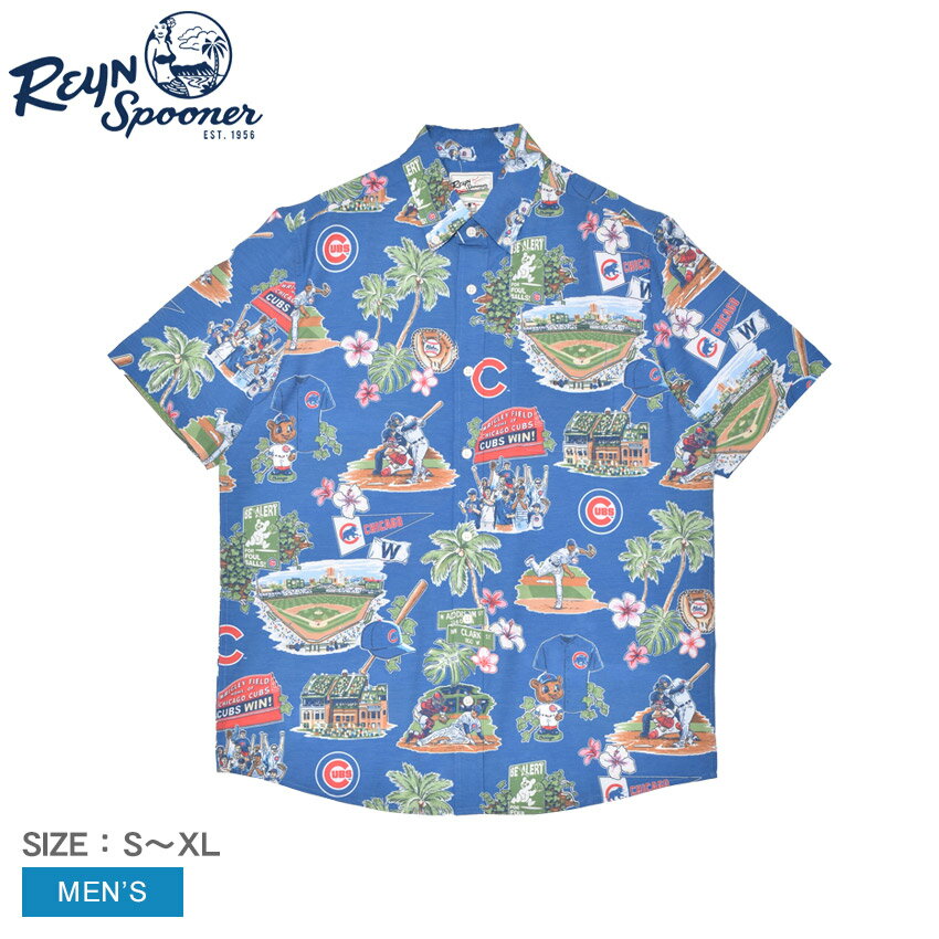 ���C���X�v�[�i�[ �����V���c REYNSPOONER CHICAGO CUBS SCENIC PERFORMANCE BUTTON FRONT �����Y �u���[ �� M680913125 MLB ���W���[���[�O�x�[�X�{�[�� �R���{ �g�b�v�X �V���c �E�F�A �E�G�A ���� ���V���c �V�J�S�E�J�u�X