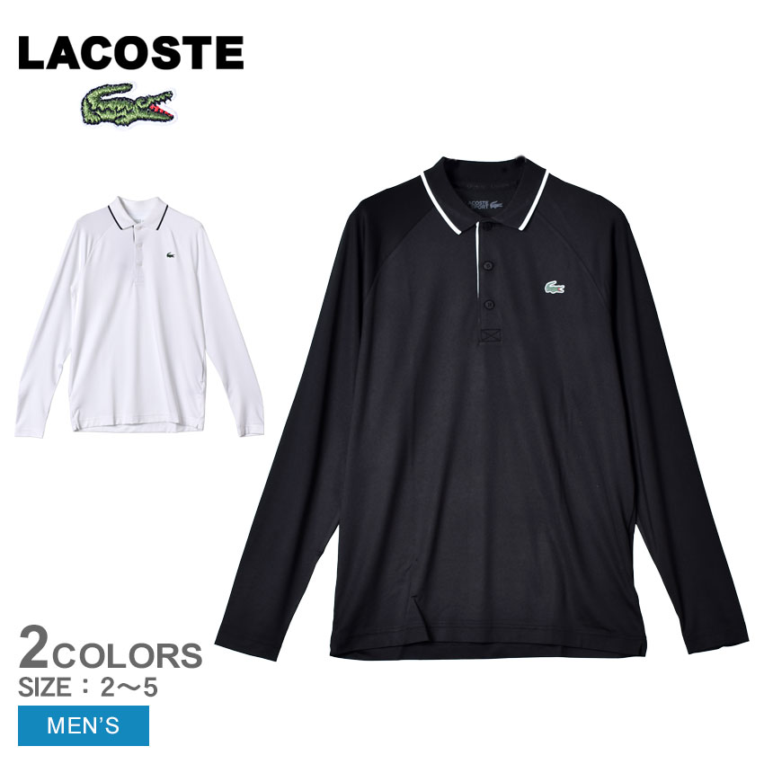 ラコステ 長袖ポロシャツ LACOSTE ブリーザブル ゴルフポロ メンズ ブラック 黒 ホワイト 白 BREATHABLE GOLF POLO DH4758 シャツ 長袖 シンプル ワンポイント ロゴ ブランド ワニ 定番 人気 レギュラーフィット ゴルフ スポーツ 通気性 父の日 プレゼント ギフト