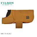 【店内全品★P2倍！】フィルソン 犬用コート FILSON SHELTER CLOTH DOG COAT ブラウン レッド 赤 20233385 ドッグ用 ペット用品 犬 ブランド シンプル リバーシブル 面ファスナー カジュアル おしゃれ お散歩 外出 ギフト プレゼント 贈り物 ベーシック