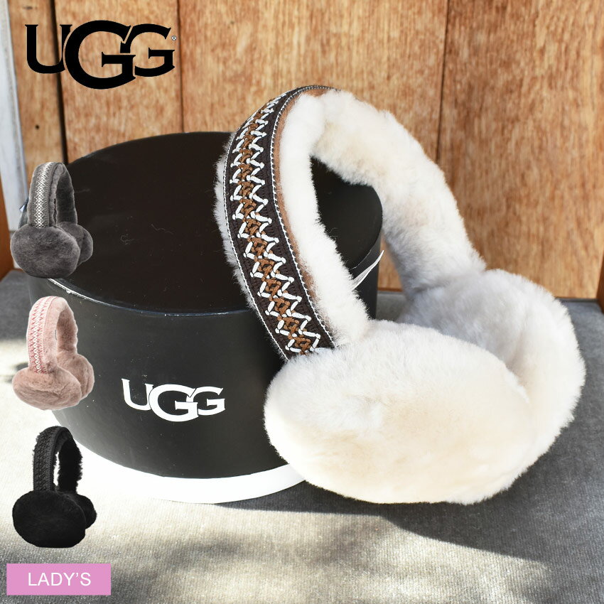 アグ 耳あて UGG シープスキン イヤーマフ タスマン レディース ホワイト 白 ブラック 黒 SHEEPSKIN EARMUFF TASMAN 20496 イヤーマフラー イヤマフ ブランド 防寒 保温 シンプル カジュアル おしゃれ 女性 プレゼント ギフト 贈り物