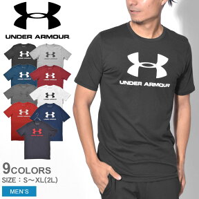 【メール便 送料無料】 アンダーアーマー 半袖Tシャツ UNDER ARMOUR SPORTSTYLE LOGO SS メンズ ブラック 黒 ホワイト 白 グレー 1329590 ウェア トップス スポーツ トレーニング クルーネック ブランド ロゴ ショートスリーブ メッシュ プリント ジム 半袖 運動