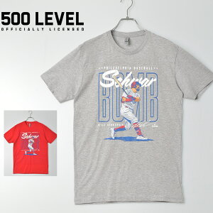 500LEVEL 半袖Tシャツ 500LEVEL BNLCRED-XX-0062-051-09 K.SCHWARBER メンズ レッド 赤 BNLCRED-XX-0062-051-09 ウエア トップス 半袖 Tシャツ PHILADELPHIA PHILLIES フィラデルフィア・フィリーズ KYLE SCHWARBER カイル・シュワーバー