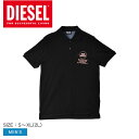 【店内全品★P5倍！】ディーゼル ポロシャツ DIESEL T-SPOUCH メンズ ブラック 黒 A085630CJAC ウエア トップス 半袖 ブランド シンプル カジュアル スポーティ ロゴ ルームウェア プリント ワンポイント 人気 定番 おしゃれ