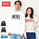 ディーゼル トレーナー メンズ 【店内全品★P2倍！】ディーゼル スウェット DIESEL S-GIRK-ECOLOGO SWEAT-SHIRT メンズ レディース ブラック 黒 ホワイト 白 ピンク ネイビー A02864 0BAWT トップス ロゴ プリント シンプル カジュアル ストリート ブランド おしゃれ