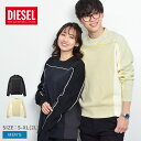 ディーゼル 【店内全品★P5倍！】ディーゼル ニット メンズ DIESEL ブラック 黒 ベージュ K-WICHITA KNIT WEAR A04085 0WCAG トップス 長袖 ウェア ブランド シンプル セーター カジュアル クルーネック コットン 綿 ゆったり レギュラーフィット クルーネック プルオーバー