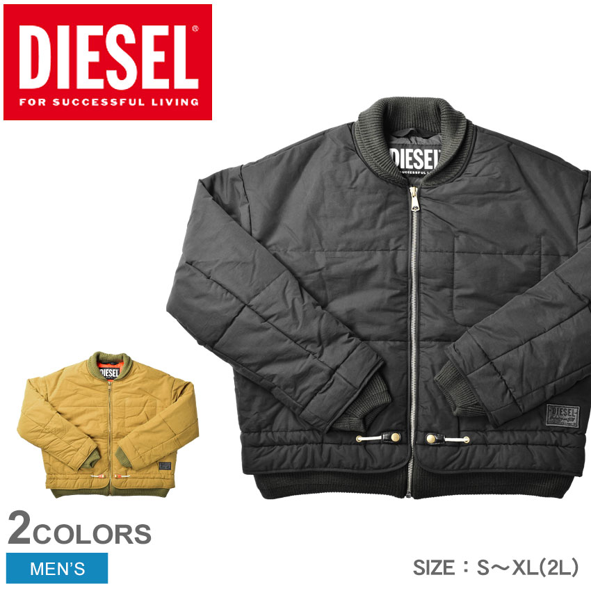 【店内全品★P5倍！】ディーゼル フライトジャケット DIESEL W-SPLEAK JACKET メンズ ブラック 黒 ベージュ ブラウン …