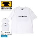 【店内全品★P5倍！】マウンテンスミス 半袖Tシャツ MOUNTAIN SMITH MOUNTAIN SMITH × JM LOGO Tee メンズ ホワイト 白 MSO-JSM-231002 トップス 半袖 Tシャツ ウエア プリント ブランド シンプル カジュアル アウトドア レジャー おしゃれ コラボ