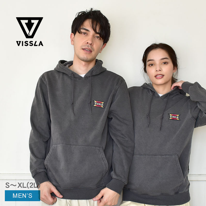 ヴィスラ パーカー VISSLA SOLID SETS ECO HOODIE メンズ グレー M607QSOS ブランド ウェア 長袖 シンプル カジュアル ブランド ロゴ フーディー おしゃれ