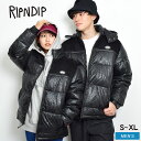 【店内全品★P5倍！】リップンディップ 中綿ジャケット メンズ アウター 防寒 RIPNDIP GRIFFITH HOODED PUFFER JACKET RND8005 冬 コート フード 中わた オーバーサイズ ストリート スケボー 柄 ポケット コーデュロイ シンプル 暖かい 軽量 服 ジャケット