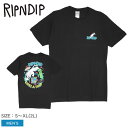 リップンディップ 半袖Tシャツ RIPNDIP 4TH DIMENSION TEE メンズ ブラック 黒 RND9948 ウエア トップス クルーネック ブランド ストリート カジュアル スケボー スポーツ スケート ロゴ アウトドア プリント 半袖 おしゃれ