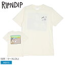 リップンディップ 半袖Tシャツ RIPNDIP NERMALI TEE メンズ ベージュ RND9966 ウエア トップス クルーネック ブランド ストリート カジュアル スケボー スポーツ スケート ロゴ アウトドア プリント 半袖 おしゃれ