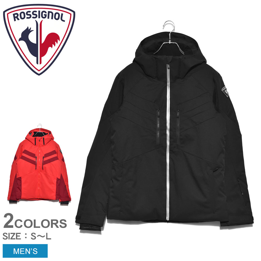 【店内全品★P5倍！】ロシニョール アウター ROSSIGNOL スキー ジャケット メンズ ブラック 黒 SKI JACKET RLIMJ06 長袖 上着 スポーティ スポーツ ウィンタースポーツ 雪 運動 スノーボード 防水 撥水 防寒 シンプル ブランド