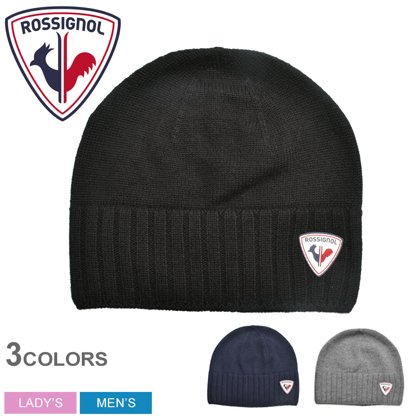 【クーポンで50%OFF★】【メール便可】 ロシニョール 帽子 ROSSIGNOL アラン メンズ レディース ブラック 黒 ネイビー 紺 ALAN RLJMH08U ビーニー ニット ウール ストリート スタイリッシュ ブランド シンプル スポーティ レジャー アウトドア 防寒|slz shn|