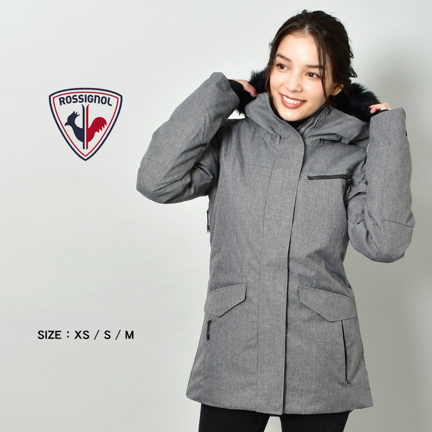 【ポイント15倍★】ロシニョール アウター ROSSIGNOL パーカー ヘザー スキー ジャケット レディース グレー PARKA HEATHER SKI SNOW RLIWJ12 長袖 上着 スポーティ スポーツ ウィンタースポーツ 雪 運動 スノーボード フリース ファー 防水 撥水|bd-fku sale djk-fku|