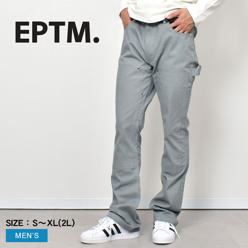 エピトミ パンツ EPTM メンズ グレー NU CARPENTER PANTS EP10288 ボトムス ロング丈 ロングパンツ シンプル ワイド…