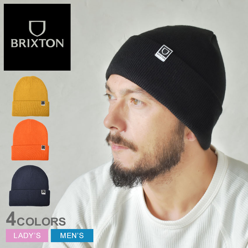 ブリクストン ニット帽 メンズ 【店内全品★P5倍！】【ゆうパケット配送】 ブリクストン 帽子 BRIXTON HARBOR BETA WATCH CAP BEANIE メンズ レディース ブラック 黒 イエロー 黄 10997 ユニセックス キャップ ビーニー ニット帽 シンプル ブランド ストリート カジュアル おしゃれ