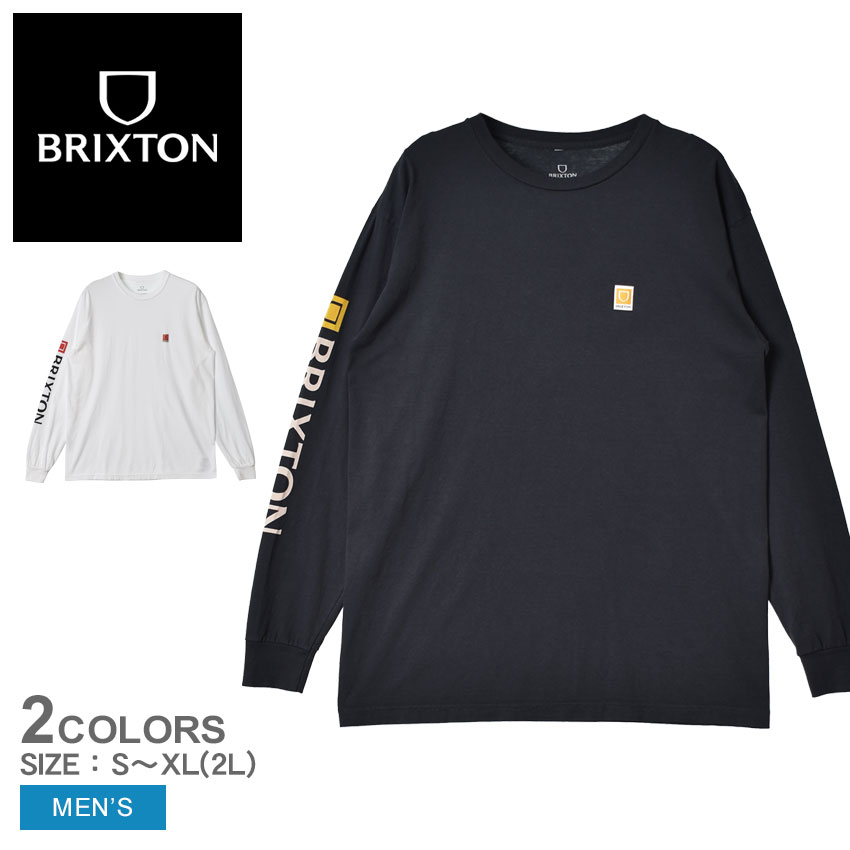 ブリクストン 長袖Tシャツ BRIXTON BETA II L/S STT メンズ ブラック 黒 ホワイト 白 16583 ウエア トップス 長袖 クルーネック シンプル ブランド ストリート カジュアル ロンT おしゃれ|slz shn|