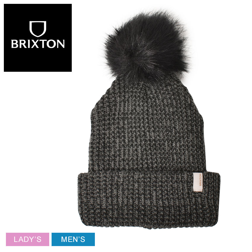 ブリクストン ニット帽 メンズ 【店内全品★P5倍！】ブリクストン 帽子 BRIXTON ALISON BEANIE メンズ レディース ブラック 黒 10807 ユニセックス キャップ ビーニー ニット帽 シンプル ブランド ストリート カジュアル おしゃれ ぽんぽん ポンポン