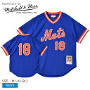 ミッチェルアンドネス ユニフォーム MITCHELL & NESS ダリルストロベリーニューヨークメッツ1986 メンズ ブルー ABPJ3055-NYM86G...