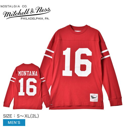 ミッチェルアンドネス 長袖Tシャツ MITCHELL & NESS N&N ロングスリーブTシャツ サンフランシスコ・フォーティナイナーズ 1989 ジョー・モンタナ メンズ レッド 赤 ホワイト 白 N&N LONG SLEEVE TEE SAN FRANCISCO 49ERS 1989 JOE ZSPO ミッチェルアンドネス 長袖Tシャツ MITCHELL & NESS N&N ロングスリーブTシャツ サンフランシスコ・フォーティナイナーズ 1989 ジョー・モンタナ メンズ レッド 赤 ホワイト 白 N&N LONG SLEEVE TEE SAN FRANCISCO 49ERS 1989 JOE ZSPO