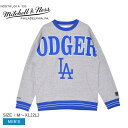 ミッチェルアンドネス スウェット MITCHELL & NESS LOS ANGELES DODGERS FULL FIELD SATIN FLEECE CRE...