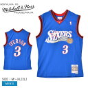 ミッチェルアンドネス ユニフォーム MITCHELL & NESS スイングマン ジャージー フィラデルフィア76ERS オルタネイト 1999-00 アレン ...