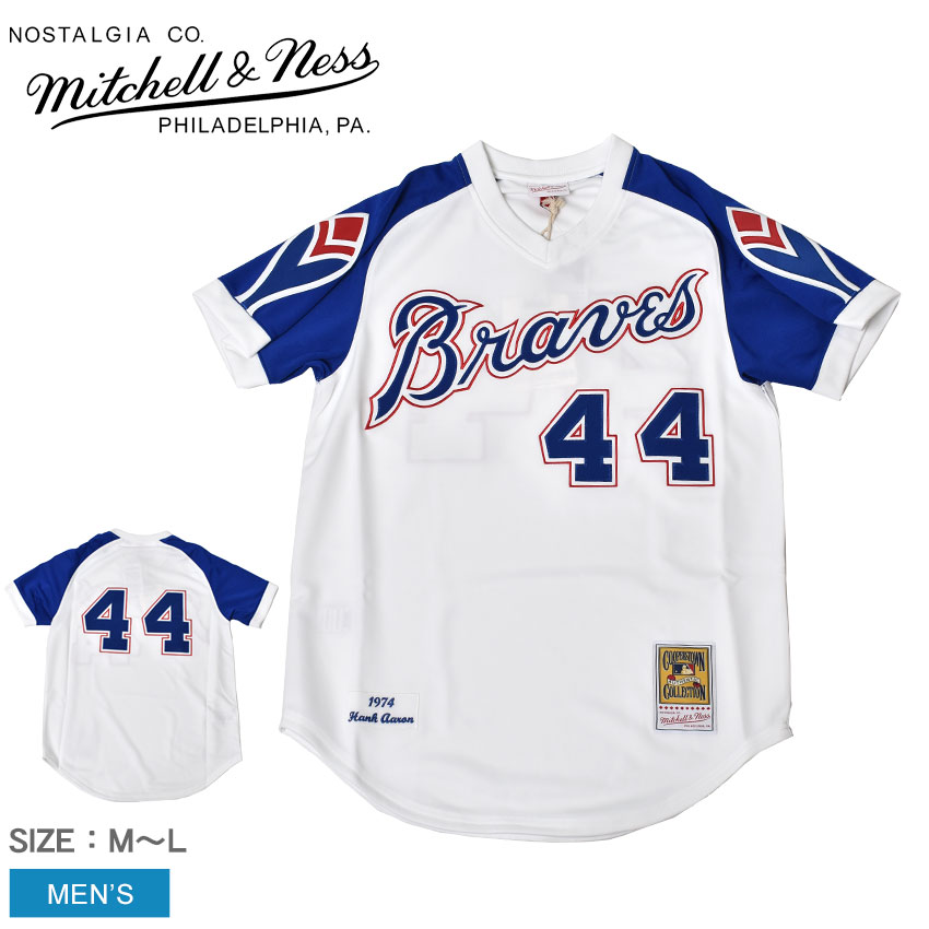 ~b`FAhlX jtH[ MITCHELL  NESS I[ZeBbN W[W Ag^Eu[uX z[ 1974 nNEA[ Y zCg  u[  AUTHENTIC JERSEY ATLANTA BRAVES HOME 1974 HANK AARON ZSPO