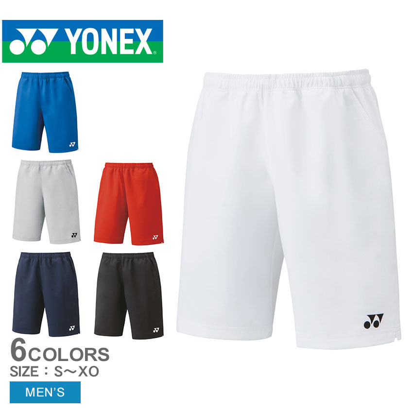 【店内全品★P5倍 】ヨネックス ハーフパンツ YONEX ユニハーフパンツ メンズ ブラック 黒 ホワイト 白 15150 ボトムス 短パン ショート丈 ジャージ 吸汗速乾 UVカット 制電 静電気防止 接触冷…