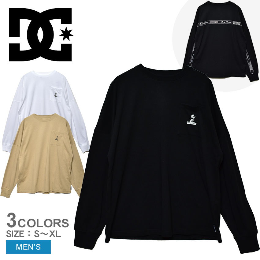 【店内全品★P5倍！】DCシューズ 長袖Tシャツ メンズ DCSHOECOUSA 21 バックライン LS ロンT Tシャツ ブランド ロゴ …