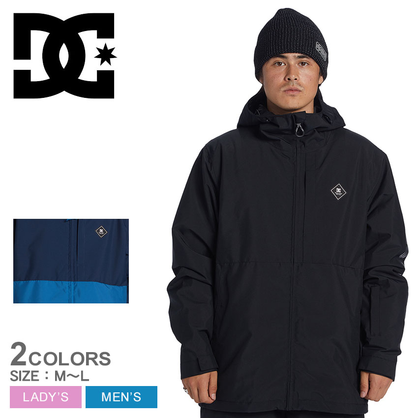 DCシューズ ジャケット DCSHOECOUSA BASIS JACKET メンズ レディース ブルー 青 ブラック 黒 ADYTJ03080 ブランド スキー 雪 スノー スノージャケット スポーツ ウィンタースポーツ スタイリッシュ カジュアル 防寒 長袖 上着 国内正規品