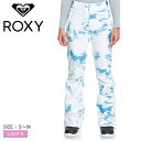 【店内全品★P2倍！】ロキシー シェルパンツ ROXY CHLOE KIM PT 15K SKINNY FIT レディース ブルー ホワイト 青 白 ERJTP03222 ボトムス パンツ コラボ クロエキム スノーボード スノボー ウィンタースポーツ かわいい おしゃれ レジャー ロゴ 防寒