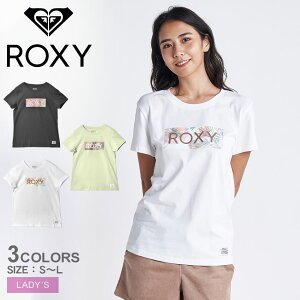 【ゆうパケット配送】ロキシー 半袖Tシャツ ROXY MARION BOX LOGO Tシャツ レディース ブラック ホワイト 黒 白 ベージュ RST222045 トップス 半袖 Tシャツ カジュアル サーフ ロゴ クルーネック ボタニカル柄 ボックスロゴ シンプル おしゃれ|slz|