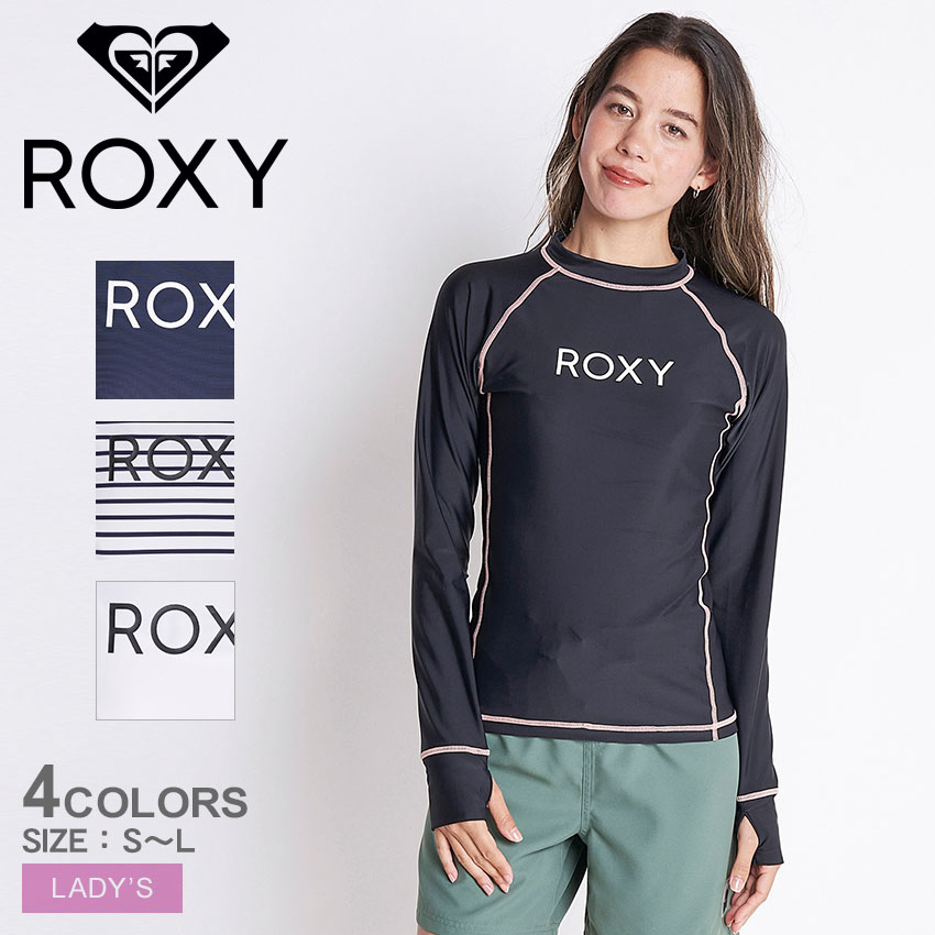 【店内全品★P5倍！】ロキシー ラッシュガード ROXY RASHIE L／S レディース ブラック ...