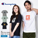 チャンピオン Tシャツ メンズ 【店内全品★P2倍！】【ゆうパケット配送】チャンピオン 半袖Tシャツ CHAMPION ショートスリーブ メンズ ブラック 黒 ホワイト 白 C3-V315 ウエア トップス クルーネック ブランド シンプル カジュアル アメカジ ワンポイント プリント 半袖 グレー ブルー 青 ネイビー|slz|