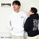 ペアパーカー 【24日21時～★TIME SALE】スラッシャー パーカー THRASHER COLLAGE BY M.SIEBEN HOODIE メンズ レディース ブラック 黒 ホワイト 白 TH95329VPL Michael Sieben マイケルジーベン トップス スウェット プルオーバーパーカー ストリート ブランド オーバーサイズ 大きめ