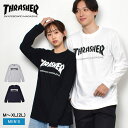 スラッシャー 長袖Tシャツ THRASHER スラッシャー マグ ロゴ ロングスリーブ Tシャツ メンズ ブラック 黒 ホワイト 白 ネイビー 紺 グレー THRASHER MAG LOGO LONG SLEEVE TEE TH8301 ウェア トップス ロンT ストリート スケート スケボー