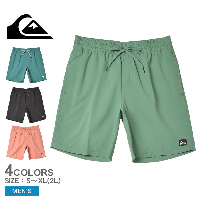 【ゆうパケット配送】 クイックシルバー スイムパンツ QUIKSILVER EVERYDAY SOLID VOLLEY 19 ボードショーツ メンズ ブルー 青 グリー..