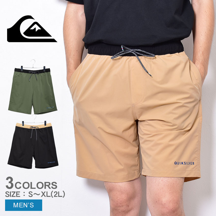 【店内全品★P5倍！】クイックシルバー パンツ QUIKSILVER UTILITY POCKET SHORTS メンズ ブラック 黒 QWS212018 ウエア ボトムス ズボ..