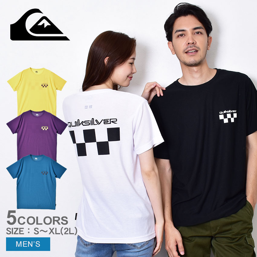 【店内全品★P5倍！】【ゆうパケット配送】 クイックシルバー 半袖Tシャツ QUIKSILVER FIVE BLOCK SS メンズ ブラック…