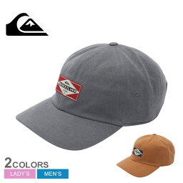 【店内全品★P2倍！】クイックシルバー キャップ QUIKSILVER HIGHEST PEAK メンズ レディース ベージュ グレー AQYHA05218 帽子 ワッペン ブランド 6パネル サーフ ロゴ ワンポイント カジュアル レジャー お出かけ おしゃれ アウトドア スポーティ