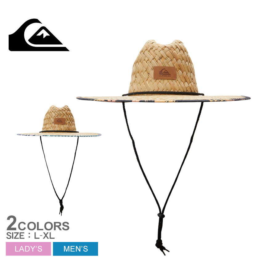 【マラソンSALE開催中★】クイックシルバー ハット QUIKSILVER OUTSIDER ストローハット メンズ レディース AQYHA04585 帽子 麦わら 麦わら帽子 夏 涼しい あご紐 紐付き ツバ広 サーフ ブランド サーフィン ビーチ 海 カジュアル おしゃれ 軽いのサムネイル