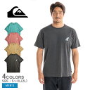 【ゆうパケット配送】 クイックシルバー 半袖Tシャツ QUIKSILVER AT THE FIN ST メンズ ブラック 黒 ベージュ QST231008 ウエア トップス クルーネック Tシャツ ティーシャツ ブランド フロント ロゴ カジュアル シンプル サーフ アウトドア プリント slz